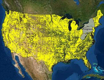 mine symbol map for conterminous US