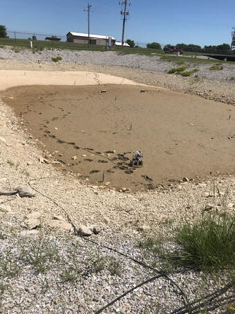 experimental pond at CERC