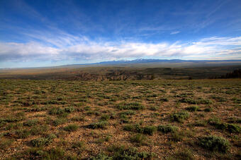 The Wyoming prairie near Oregon Buttes. 