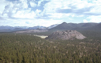 Inyo Craters volcanic chain, California