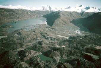 Debris avalanche deposit with hummocky terrain resulting from the M...