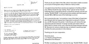 typed letter with accompanying transcription