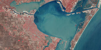 Landsat 5 First Light Image of Corpus Christi, Texas
