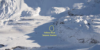 Seismic station at Yellow Rock in the path of the west arm of Crate...