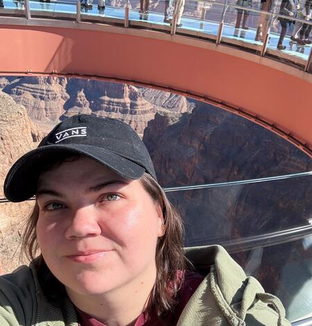 woman taking selfie