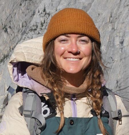 Michelle Fillion Wyoming-Montana Water Science Center scientist in the field