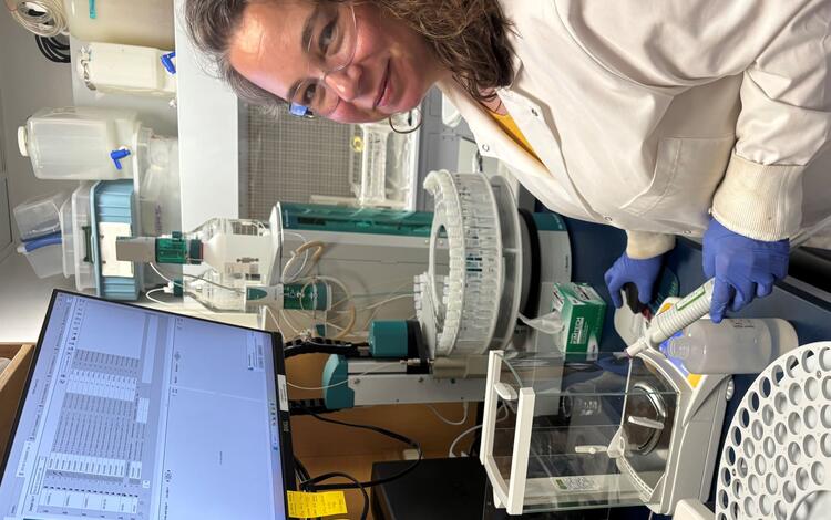 Scientist working in a lab