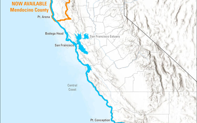 Extent of flood hazard maps for coastal adaptation planning across California now available
