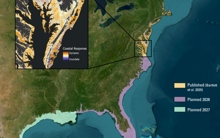 map of southeastern U.S.