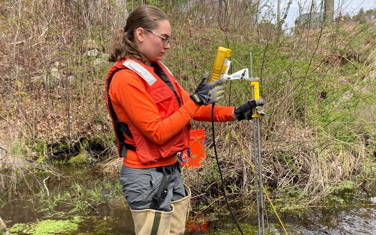 Completing a discharge measurement