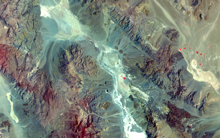 Satellite imagery of Death Valley 