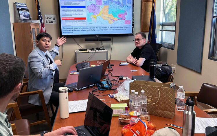 Hydrogeologists from Kazakhstan Discuss Groundwater Monitoring Systems