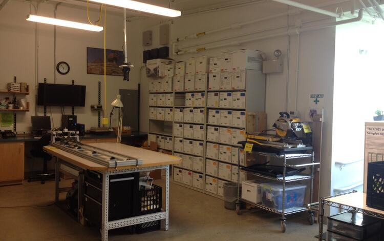 Sample preparation and processing area 