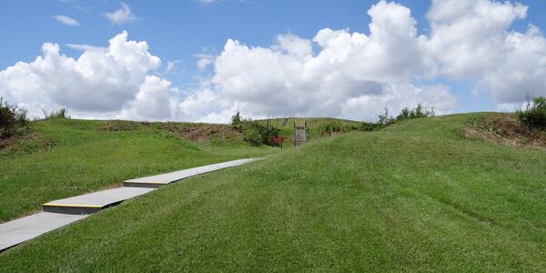 Stairs Ascending Mound A | U.S. Geological Survey