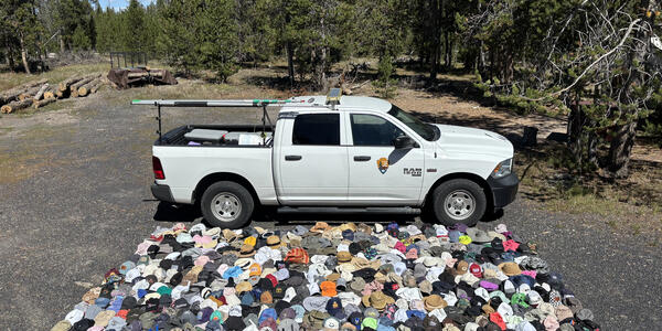 Hats collected in summer 2026 by the Yellowstone National Park Geology Team