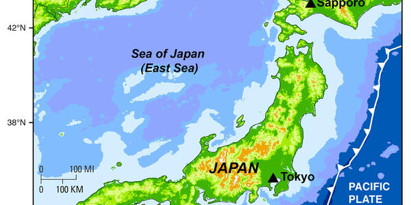 日本海洋地図 Ocean map around Japan Sea of Japan on World Map | Sea of Japan on a Map