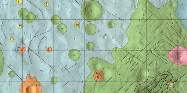 INSET: USGS IMAP 679: Geologic map of the Sabine EB region of the Moon ...