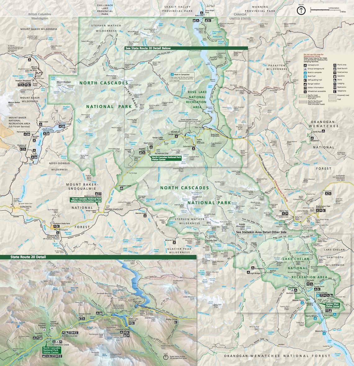 North Cascades National Park Map
