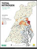 Chesapeake Bay Nontidal Network: 2014-2023 Total Nitrogen Average 10-year Per-Acre Load