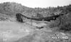 Severely Damaged railroad bridge 1922 flood in Hot Springs, SD