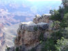 South Rim Tour - ledge of Kaibab Limestone near the El Tovar Lodge