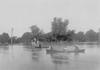 Lawrence, KS 1903 Flood with men in canoes