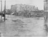 North Topeka businesses on a flooded down town street, 1903