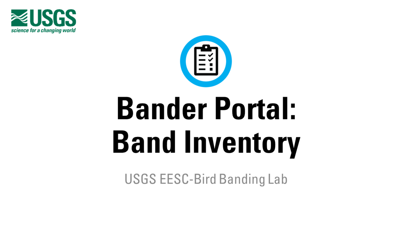 Bander Portal: Band Inventory | U.S. Geological Survey