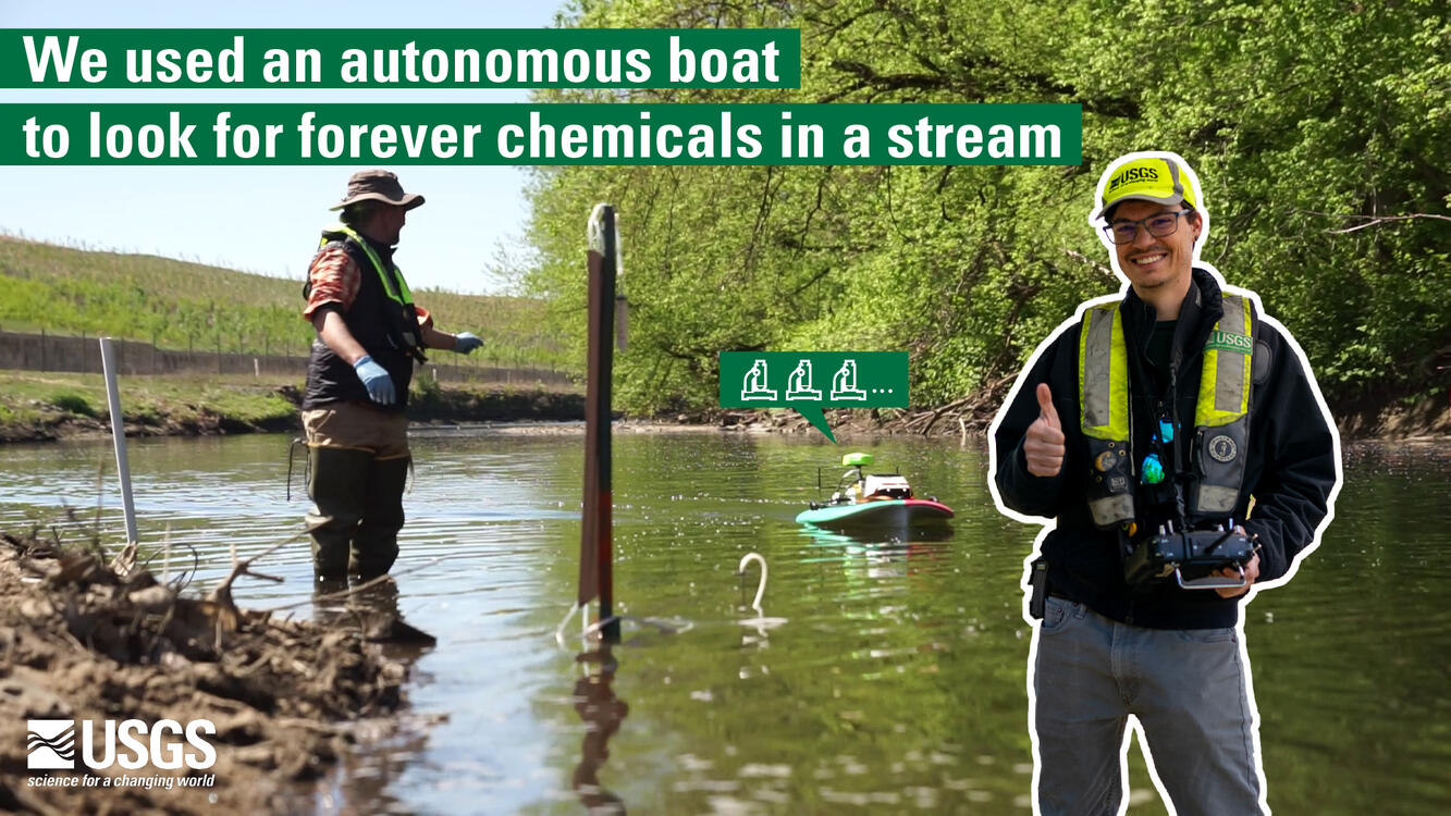 USGS On the Road - Deploying the Autonomous Boat at Lower Darby Creek |  U.S. Geological Survey