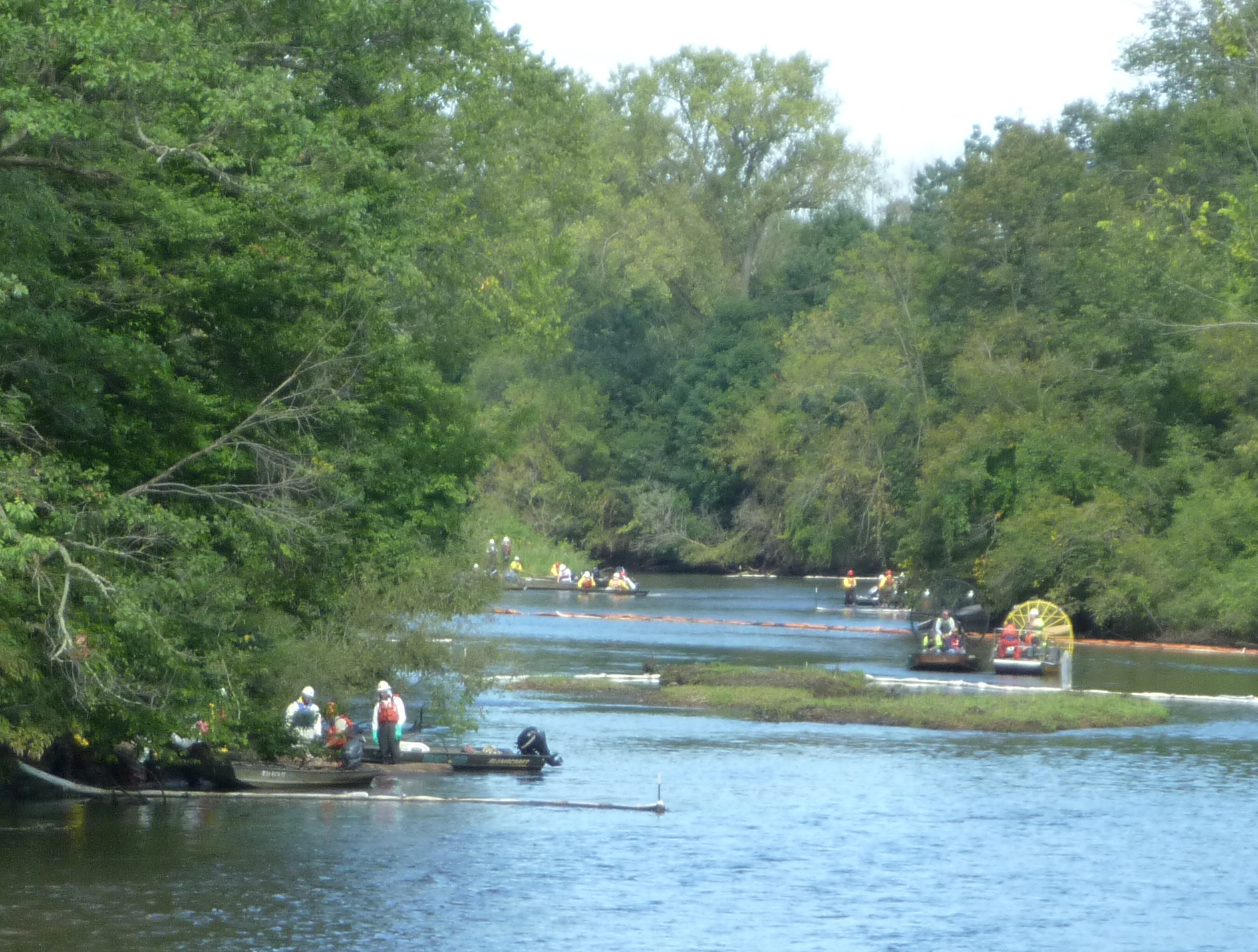 Boats on Kalamazoo River U.S. Geological Survey