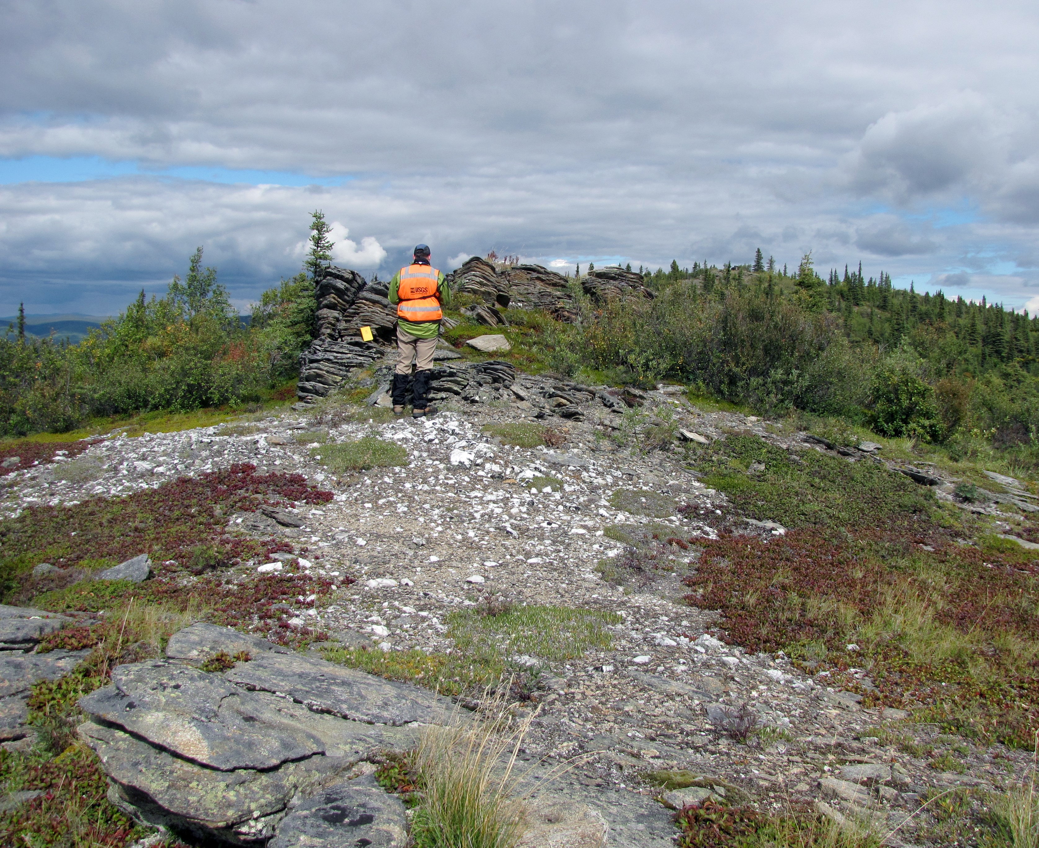 Geologist at Yukon Tanana Uplands Alaska